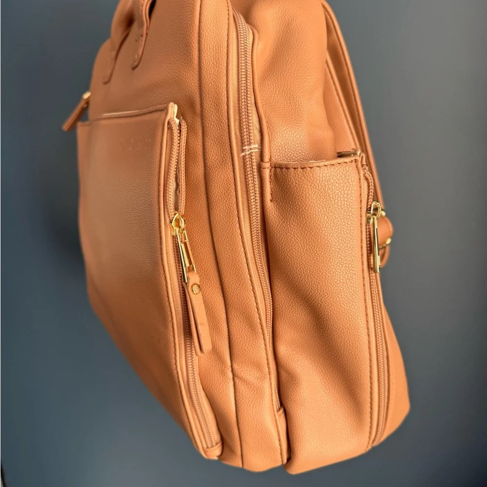 Ayla & Co Stylish Tan Baby Bag (Large 15x13x6) - Picture 3 of 10